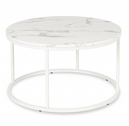 Stolik AGNES MAX Biały Marmur