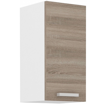 Horní skříňka DAVIS - 30 G-60 1F, Bílá/Dub Sonoma Trufla