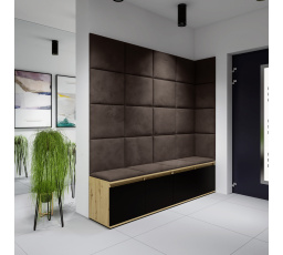 EMI 3 előszobafal, Trinity 08/Artisan+fekete