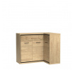 Sarok komód MEDIOLAN M15 ellentétes Natural Hikora