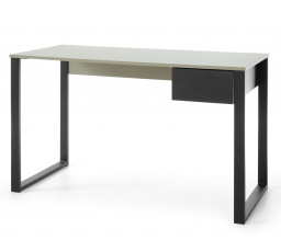 SERGIO SE 9 íróasztal, Eukaliptusz/Baltic Dune Tölgy/Fekete Onyx