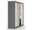 MULTI 32 gardróbszekrény - 233 cm, Szürke/Kathult