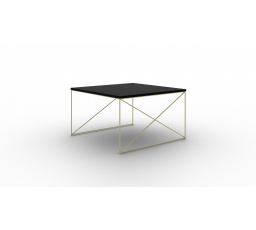 Nelia kávézóasztal Arany+Fekete