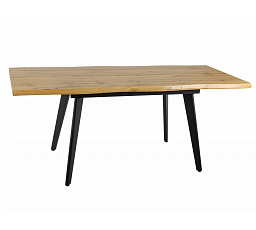 FRESNO étkezőasztal 120, Artisan Tölgy/Fekete