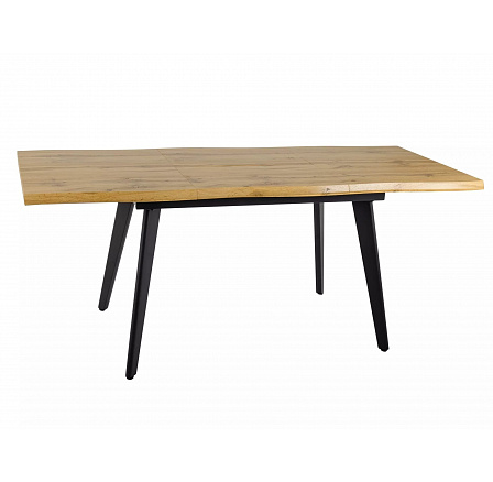 FRESNO étkezőasztal 120, Artisan Tölgy/Fekete