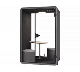 Kabina Medium Booth Fekete-Szürke ST