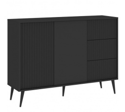 BARCELONA 2D3S komód, Fekete/Fekete