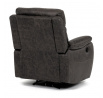Polohovací křeslo, elektrické zabudované ovládání, hnědá, látka vintage, TV-4094 COF3