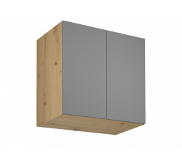 Konyhai felső szekrény Langen G80G, szürke/tölgy artisan