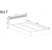 NATURAL N17 Ribbeck ágy 160