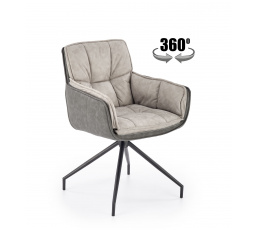 Forgó étkezőszék K523, Szürke/Sötétszürke/Fekete
