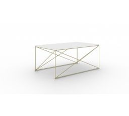 Dante Kávézó Asztal Arany+Fehér