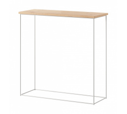 Milánó Konzol Fehér+Lancelot Tölgy