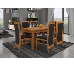 RODOS 7 Asztal és Szék Készlet, Éger