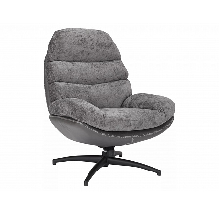 GISELLE Fotel, Szürke 240/Szürke Ekobőr 243