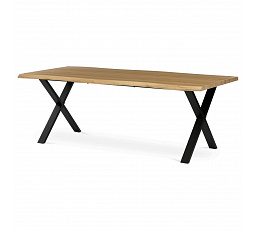 Étkezőasztal 210x100cm, MDF, vad tölgy, HT-F4321 OAK