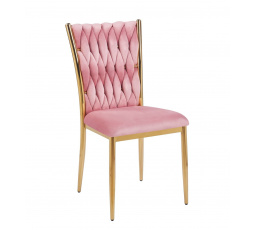 Szék velvet rózsaszín K37-FXJG G
