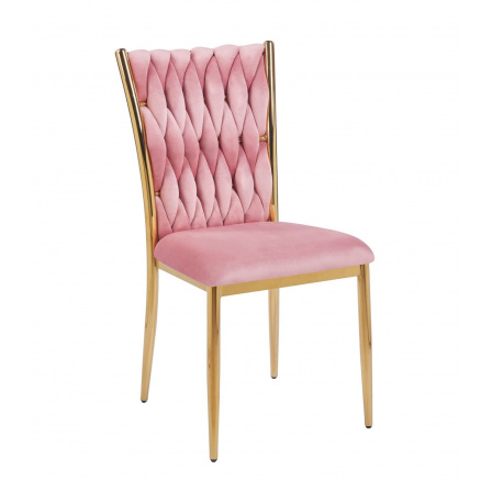 Szék velvet rózsaszín K37-FXJG G