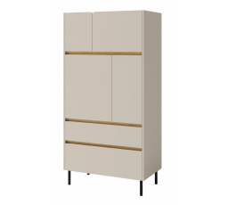 LUCA LC 5 szekrény, Bézs-homok/Olajozott tölgy