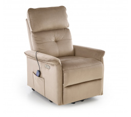 Elektromosan állítható és masszázs fotel SEMIR 2, Bézs Bluvel 40