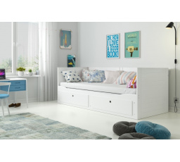 HERMES PODWÓJNE RAMA BIAŁY BEZ MATERACY 80 X 200 KPL