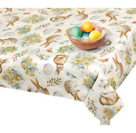 Velikonoční ubrus zajíček v hrnečku