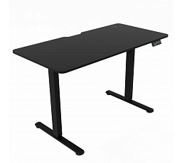 Ergonomikus asztal fokozatmentes magasságállítással 120x60 cm, melamin, karbon, LT-H2210 BK