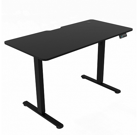 Ergonomikus asztal fokozatmentes magasságállítással 120x60 cm, melamin, karbon, LT-H2210 BK