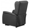 Polohovací křeslo, elektrické kabelové ovládání, šedá, látka, TV-1192 GREY2