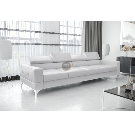 SOFA TOSCANIA IV 315 CM SKÓRA NATURALNA - Skóra biała