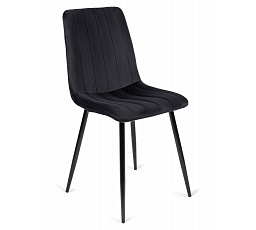 Krzesło IBIS Czarne Welurowe