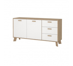 Komoda Iker 715, jackson hickory/bílá