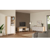 Tv komoda Iker 717, jackson hickory/bílá