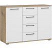 FORMO KM-2 komód, artisan tölgy/fehér