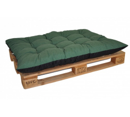 Paletový sedák / zahradní matrace tmavě zelený melír