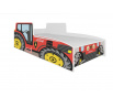 TRACTOR RED ágy matraccal 160x80 Piros