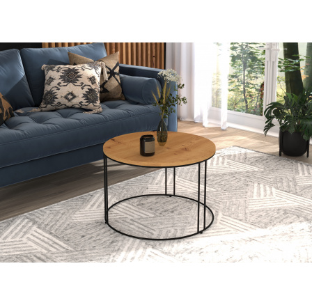 NOEL dohányzóasztal Fekete+Artisan