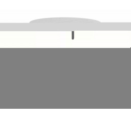 ALTO II étkezőasztal, Fehér márvány hatás/Fekete matt