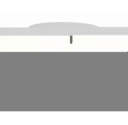 ALTO II étkezőasztal, Fehér márvány hatás/Fekete matt