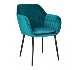 Emilia Velvet szék palackzöld/fekete