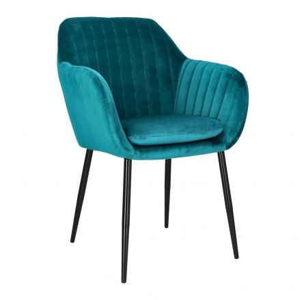 Emilia Velvet szék palackzöld/fekete