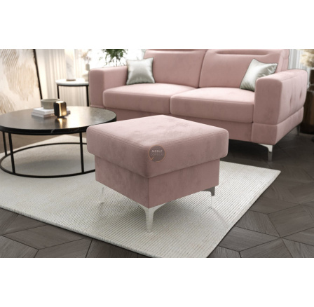 PUFA ZE SCHOWKIEM MALIBU 55X55 CM - Odcienie Różu