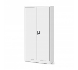 TOMASZ fém irodai iratszekrény, 900 x 1850 x 450 mm, fehér