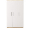 3D OMEGA III gardróbszekrény - 19, Sonoma Tölgy/Fehér