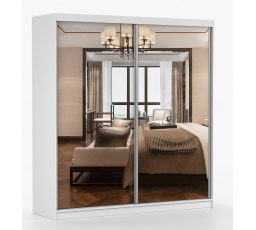 MULTI 20 gardróbszekrény - 203 cm, Fehér