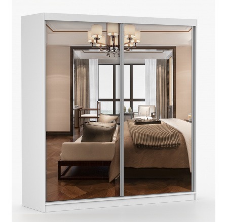 MULTI 20 gardróbszekrény - 203 cm, Fehér