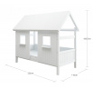 Postel domeček Romantic 452 bílá