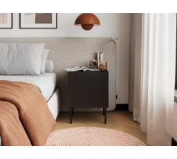 SIENA éjjeliszekrény, fekete