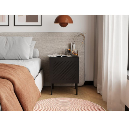 SIENA éjjeliszekrény, fekete