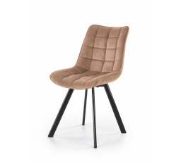 Étkezőszék K332 VELVET, Bézs Bluvel 28/Fekete